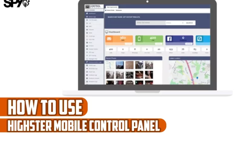 How to use highster mobile control panel?