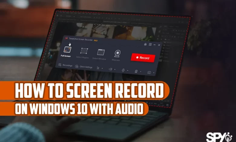How to screen record on windows 10 with audio?